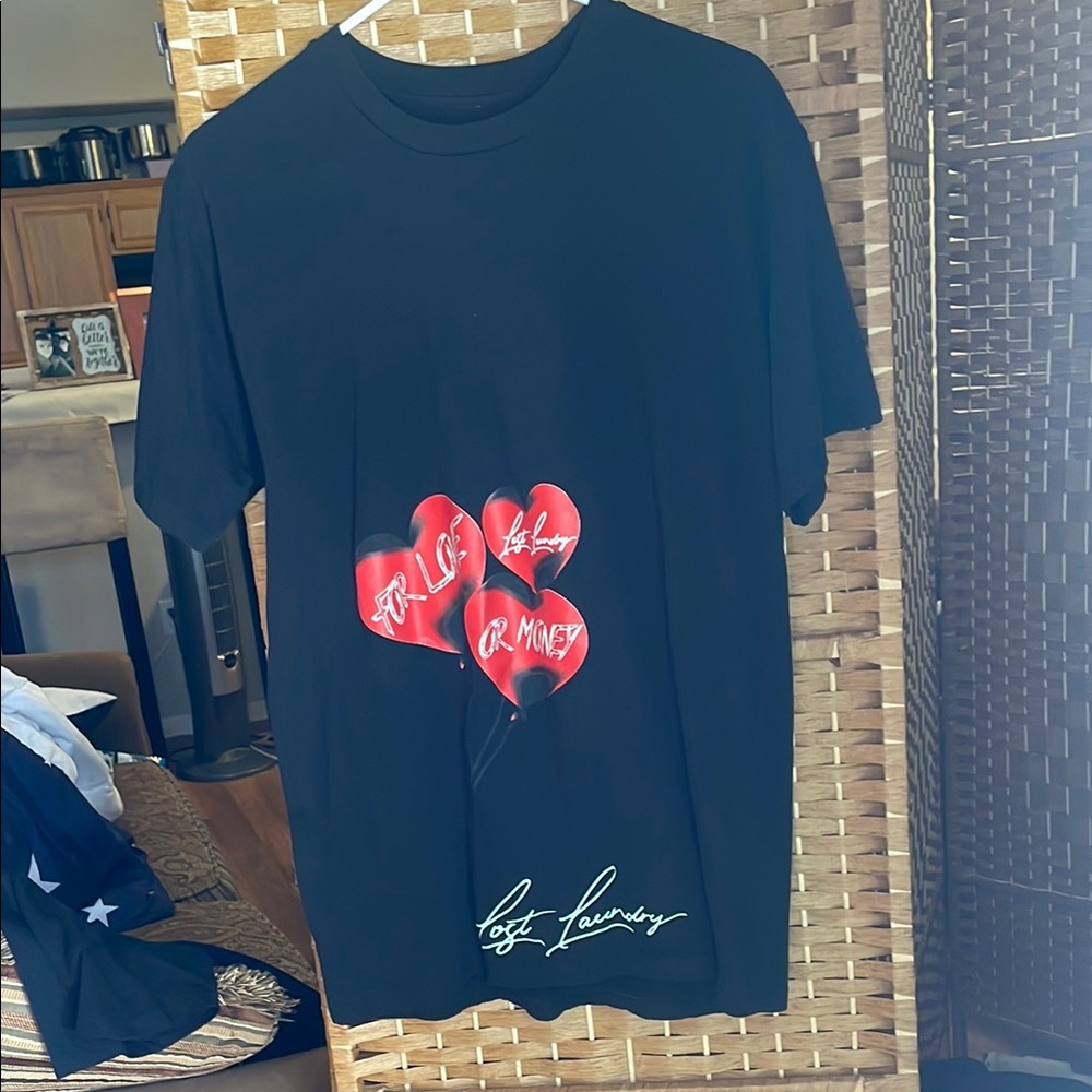 Lrg Red and Black Short Sleeve Tees Casual Style